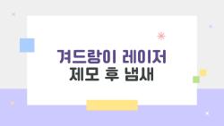 겨드랑이 레이저 제모 후 냄새, 미생물 탓이었다니