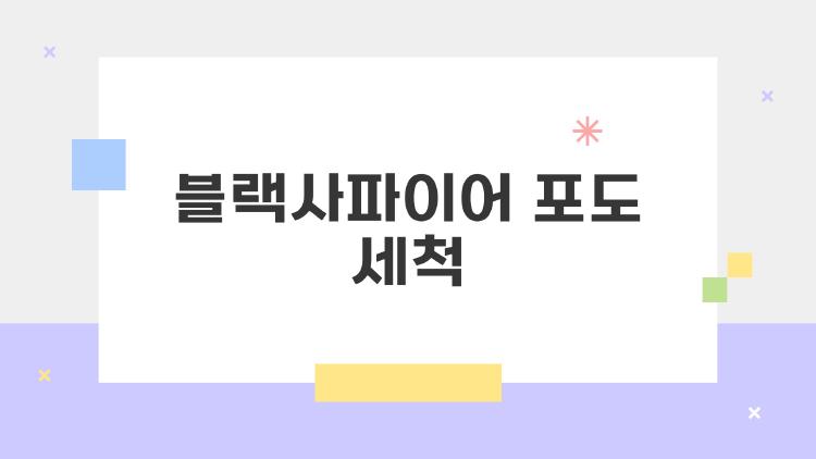 블랙사파이어 포도 세척