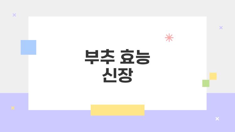 부추 효능 신장