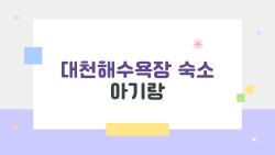 대천해수욕장 숙소 아기랑 가기 좋은 곳, 엄마들만 아는 꿀팁 대공개