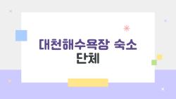 대천해수욕장 숙소 단체, 2026 가성비 끝판왕 펜션 대공개