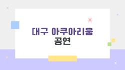 대구 아쿠아리움 공연, 놓치면 후회하는 2026 최신 공연 시간표와 팁