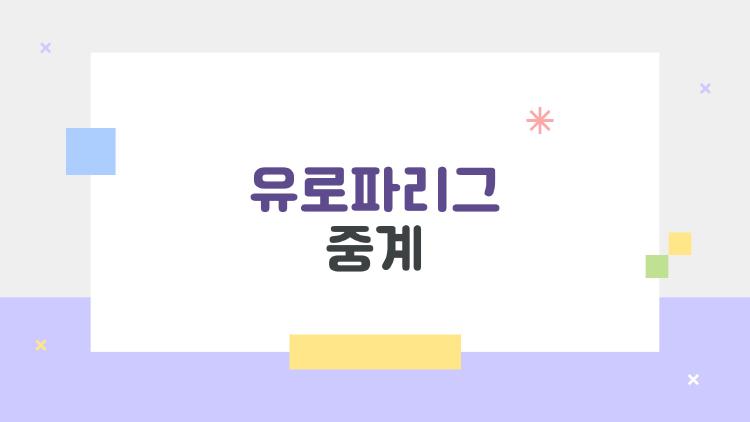 유로파리그 중계 어디서 보나, 2026년 한국 팬들의 최신 선택지는 무엇인가