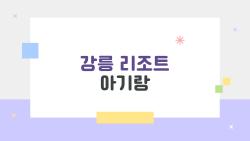 강릉 리조트 아기랑, 수영장에서 울음 없이 놀린 비밀 방법