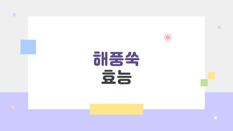 해풍쑥 효능