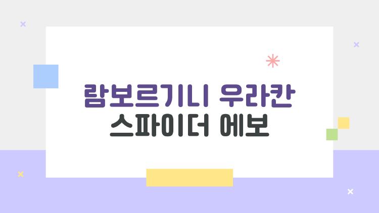람보르기니 우라칸 스파이더 에보, 3억대 중고로 살 수 있을까?