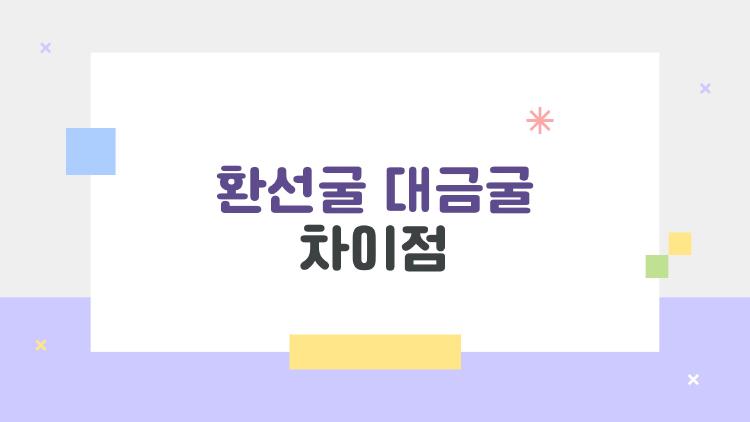 환선굴 대금굴 차이점