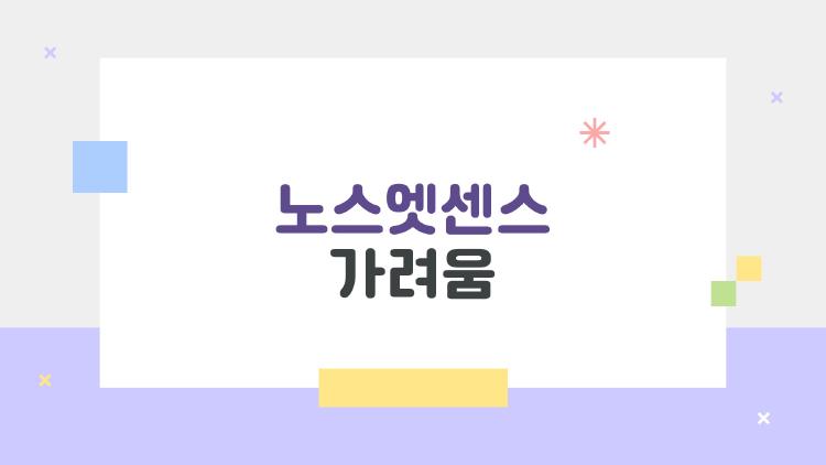 노스엣센스 가려움