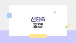 신타6 물양, 이만큼 넣으면 맛이 확 달라진다