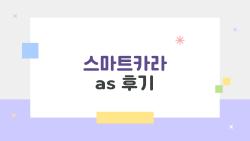 스마트카라 as 후기, AS 1분만에 끝난 충격적인 이유