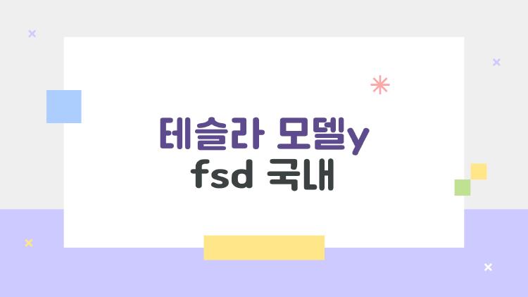 테슬라 모델y fsd 국내 지금 진짜 쓸 수 있나