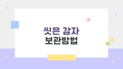 씻은 감자 보관방법, 냉장고 넣었다 물렁물렁? 내 실수 대공개