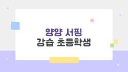 양양 서핑 강습 초등학생, 비용 싸다고 무조건 좋은 걸까?